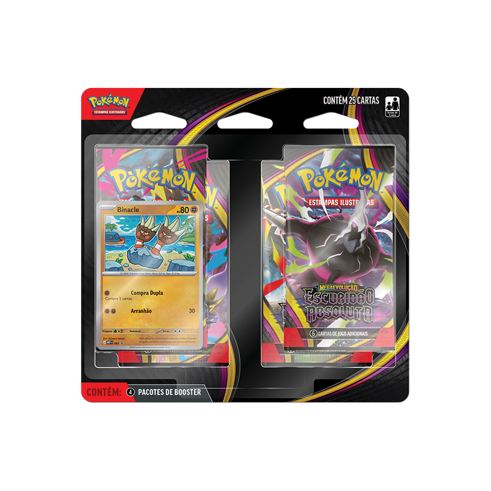 (PT-BR) Pokémon - Blister Quádruplo - Mega Evolução - Escuridão Absoluta