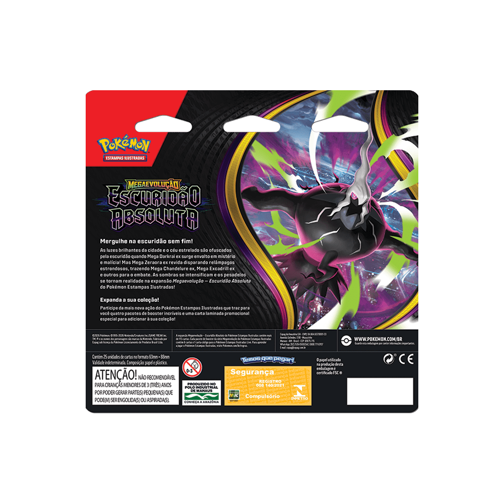 (PT-BR) Pokémon - Blister Quádruplo - Mega Evolução - Escuridão Absoluta - Imagem 2